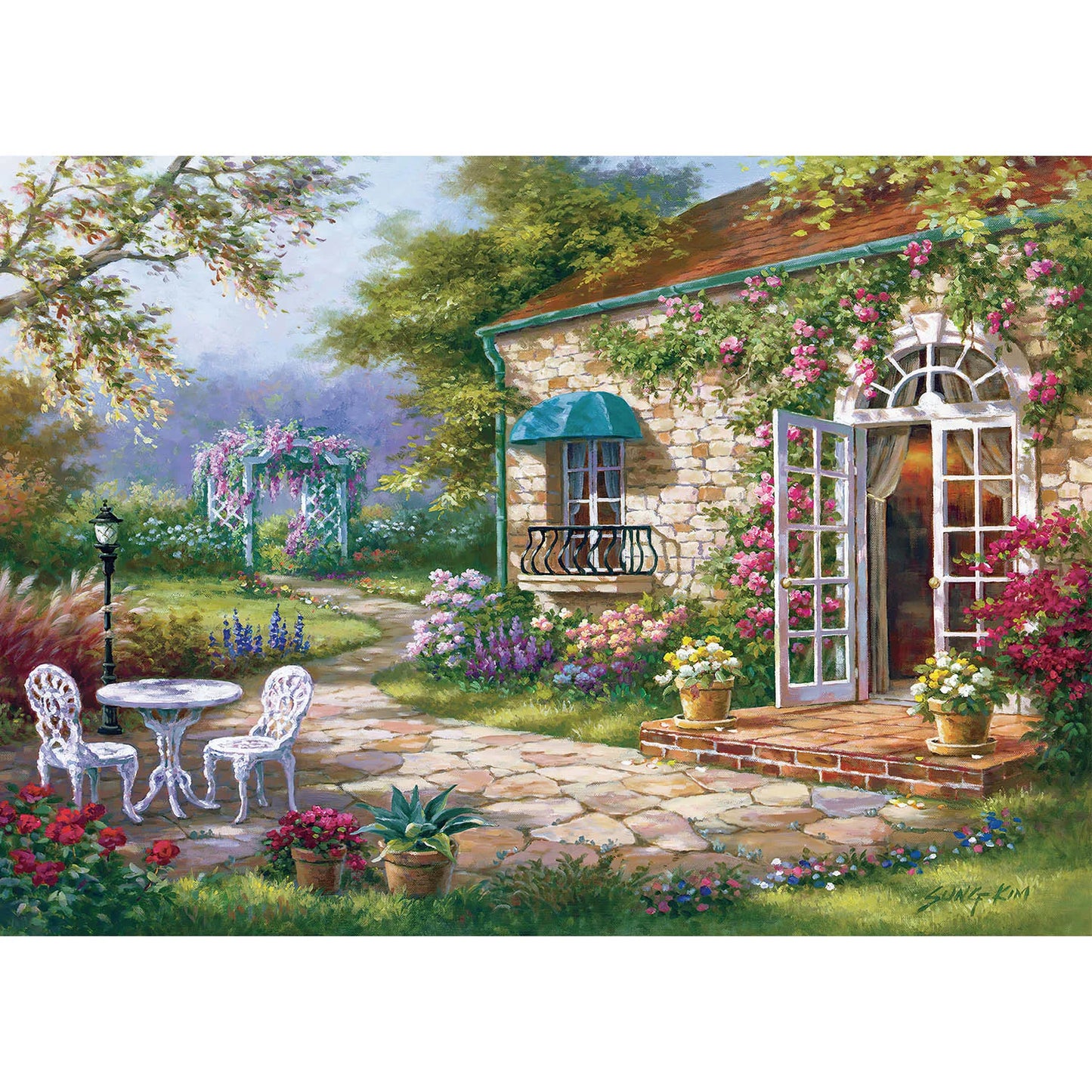 1000 Pieces Garden Jigsaw Puzzles for Adults Home Decor Games Family Fun Floor Puzzles Educational Toys