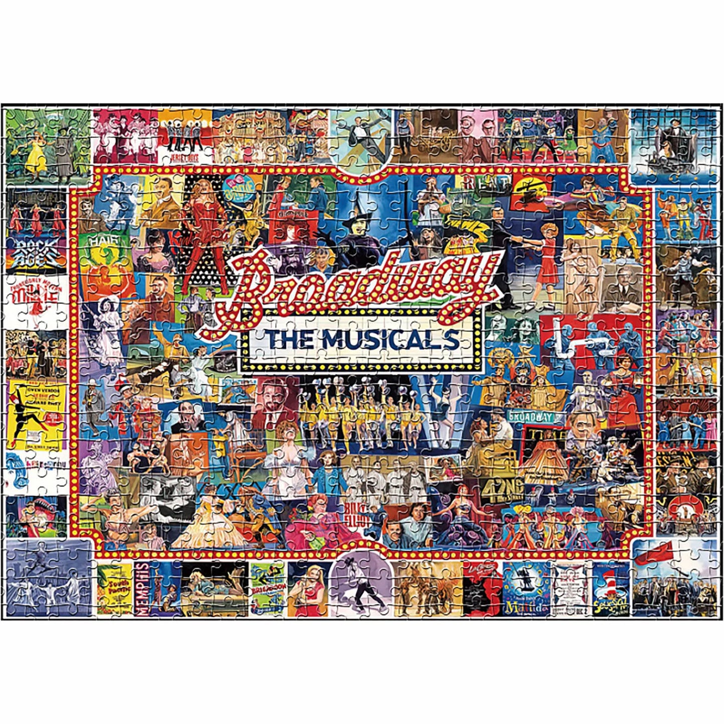 1000 Pieces Broadway Jigsaw Puzzle Home Decor Adults Puzzle Games Family Fun Floor Puzzles Educational Toys for Kids