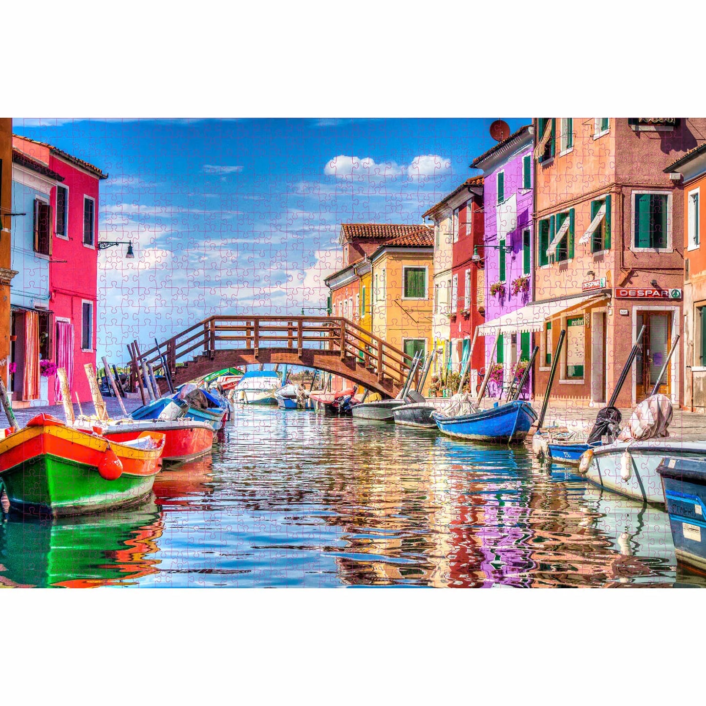 1000 Pieces Burano Island Jigsaw Puzzle Home Decor Adults Puzzle Games Family Fun Floor Puzzles Educational Toys for Kids