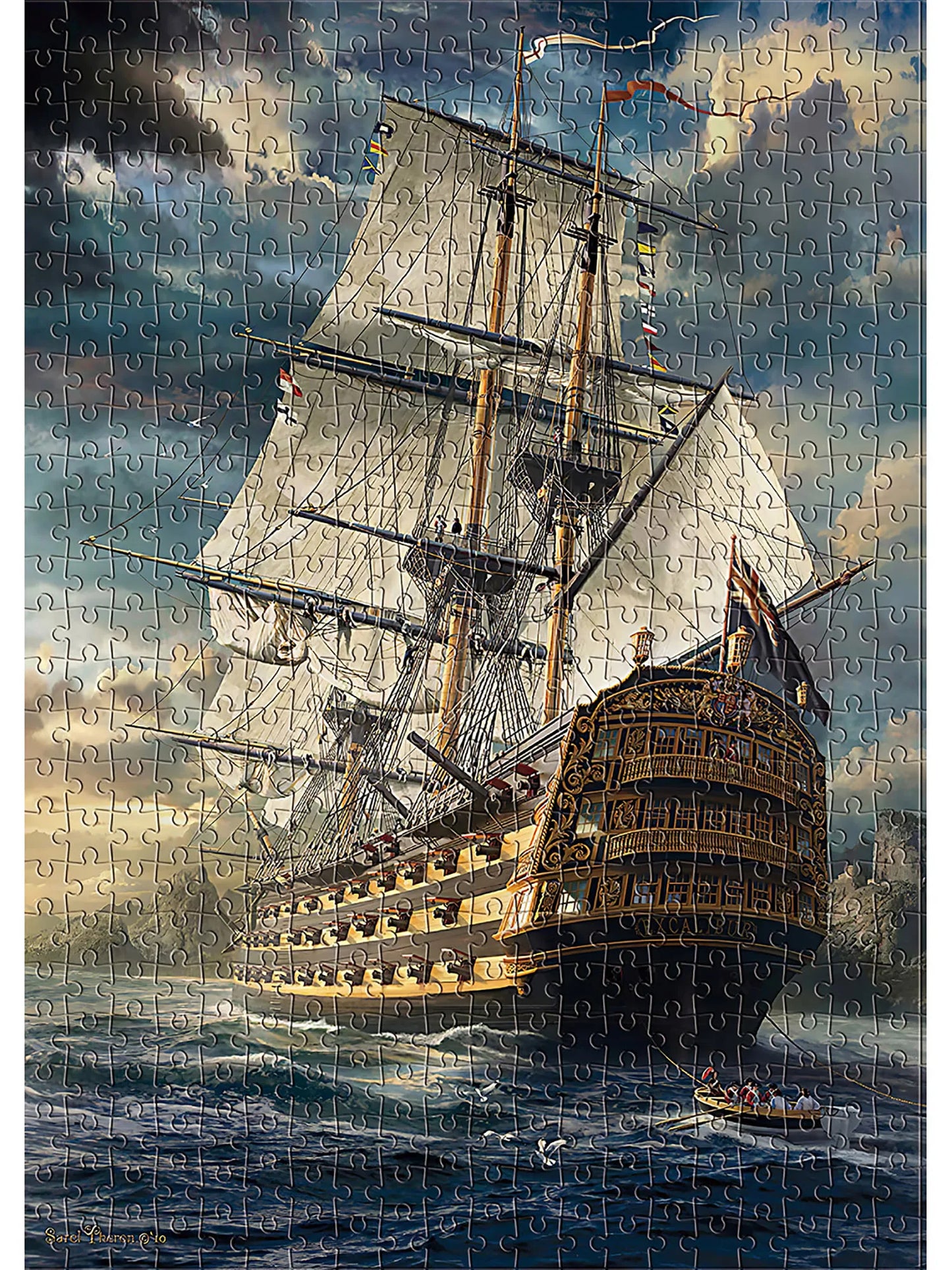 1000 Pieces Sails Set Jigsaw Puzzle Home Decor Adults Puzzle Games Family Fun Floor Puzzles Educational Toys for Kids