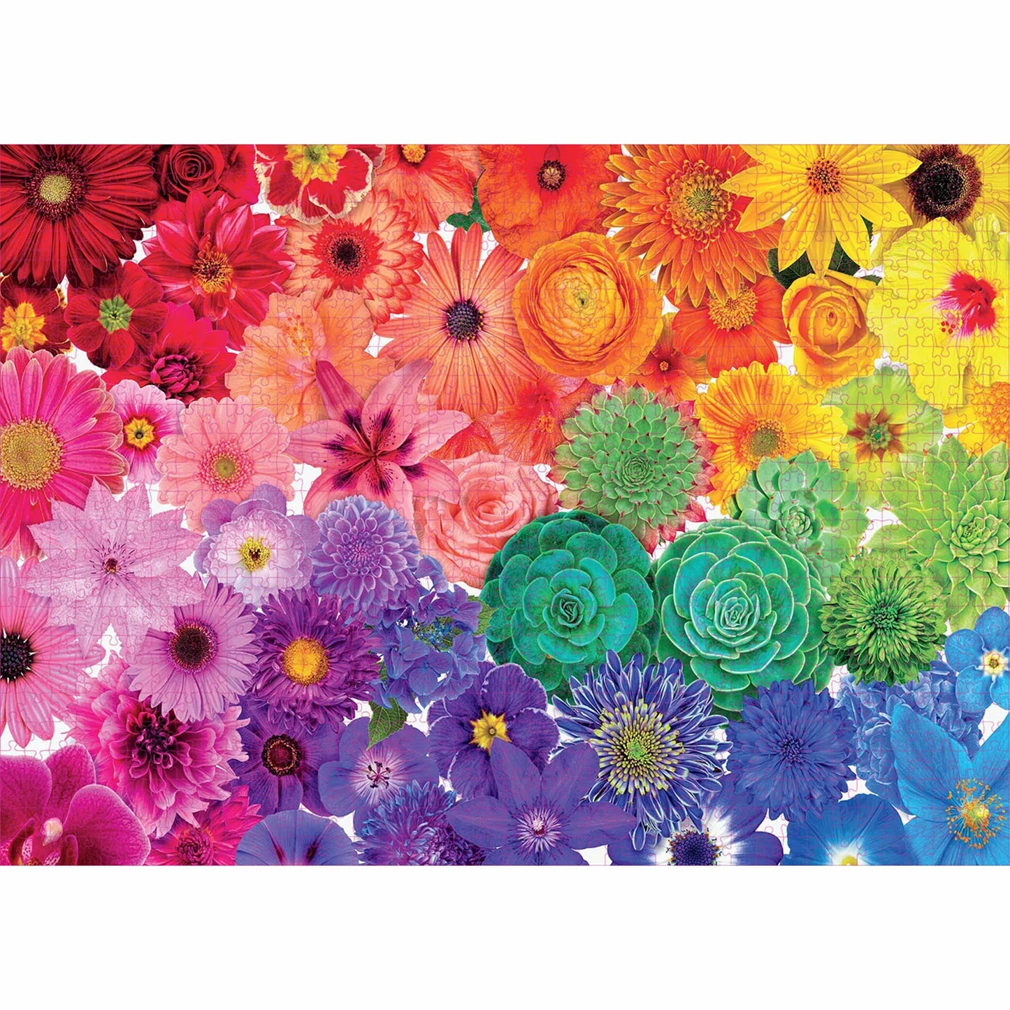 1000 Pieces Bloom Flowers Jigsaw Puzzle Home Decor Adults Puzzle Games Family Fun Floor Puzzles Educational Toys for Kids